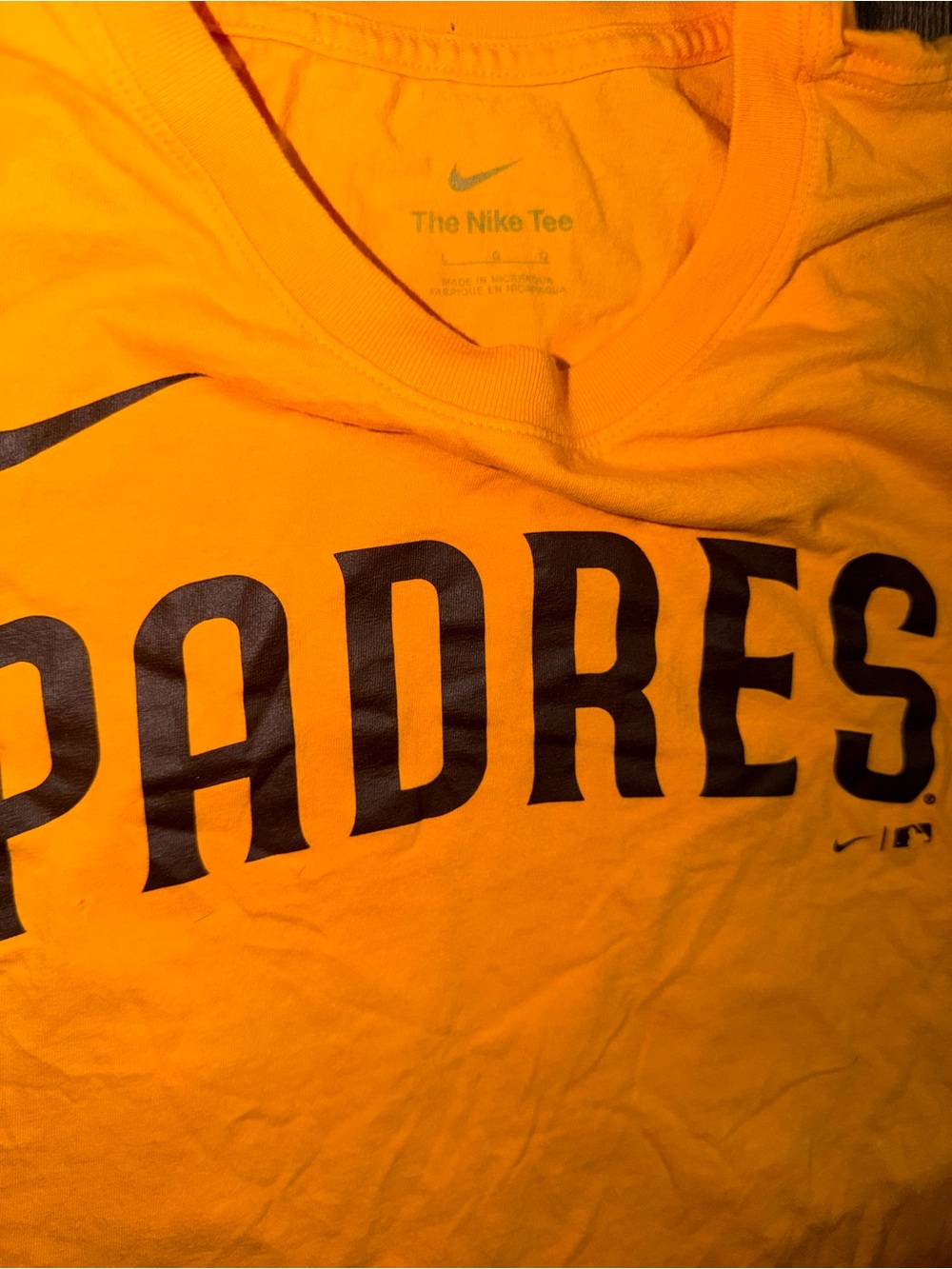 San Diego Padres Fernando Tatis Jr. MLB The Nike tee shirt yellow mens large - Picture 4 of 4